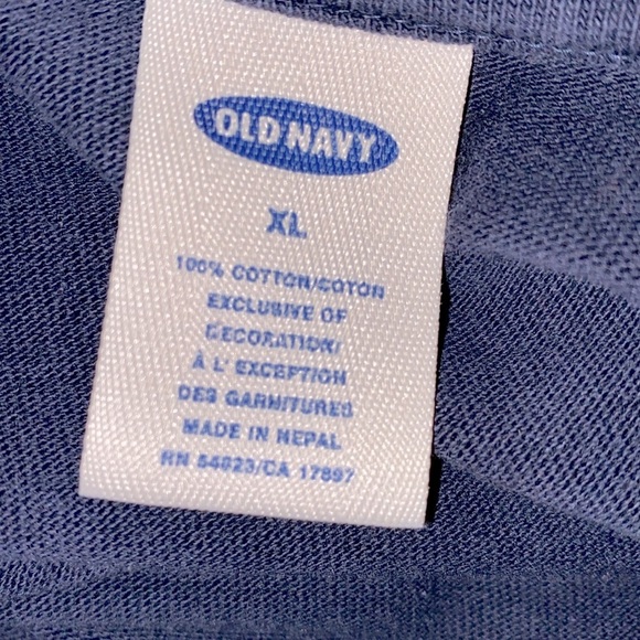 Old navy vintage blue sweatshirt size XLarge Hamilton east graphic - Picture 4 of 6